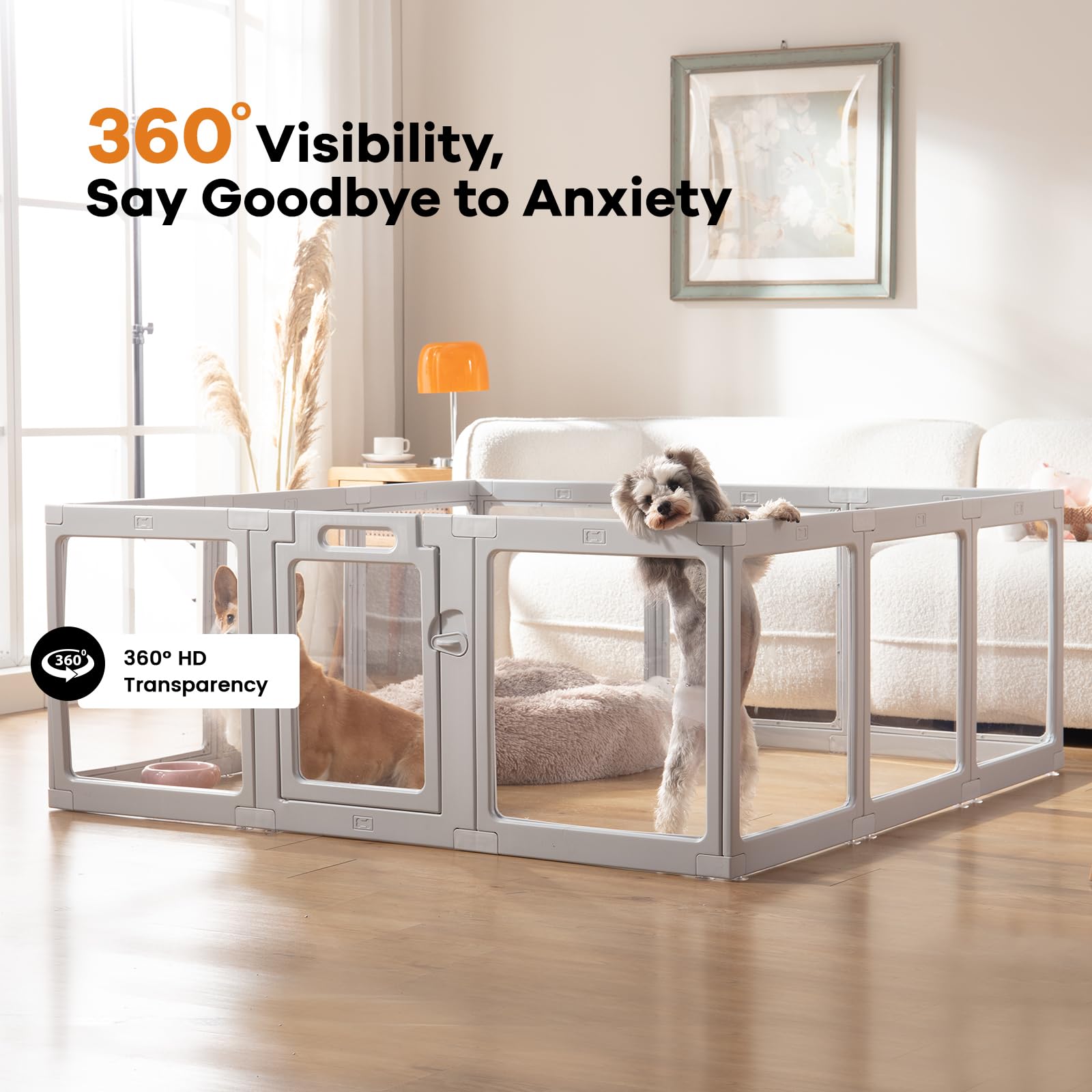 ClimbHope modular pet playpen design enables customizable layouts for growing pets.