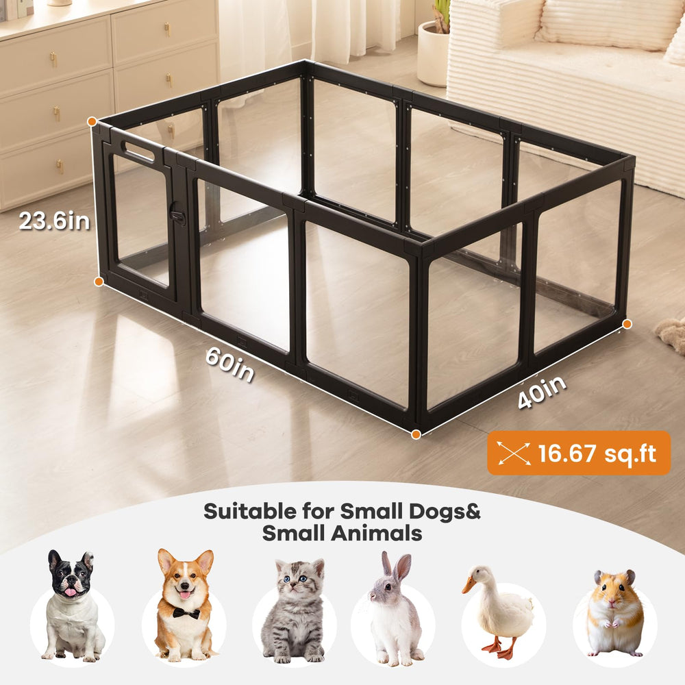 ClimbHope versatile small-pet playpen used as yard, barrier, or whelping space