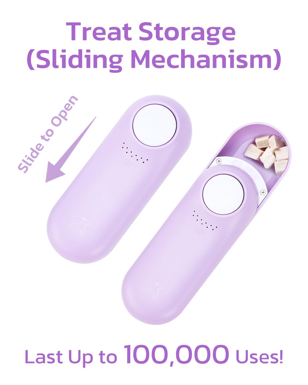 Clink Design award-winning dog clicker supports smoother one-handed use.