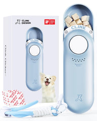 Clink Design dog clicker with built-in treat storage for on-the-go rewards