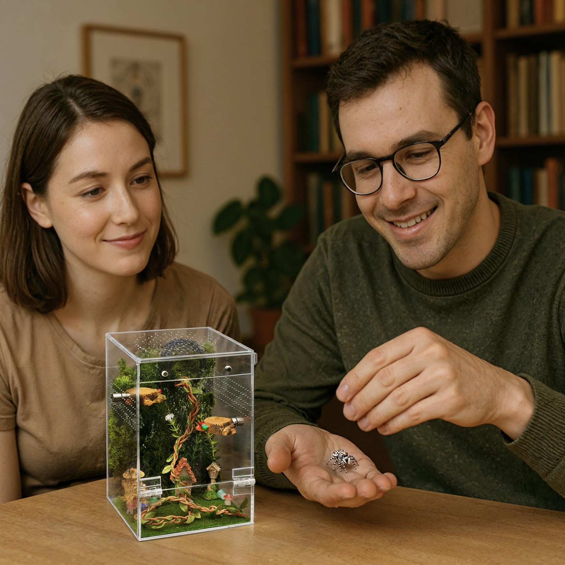 Clioran arboreal spider keeping setup suitable for home or classroom