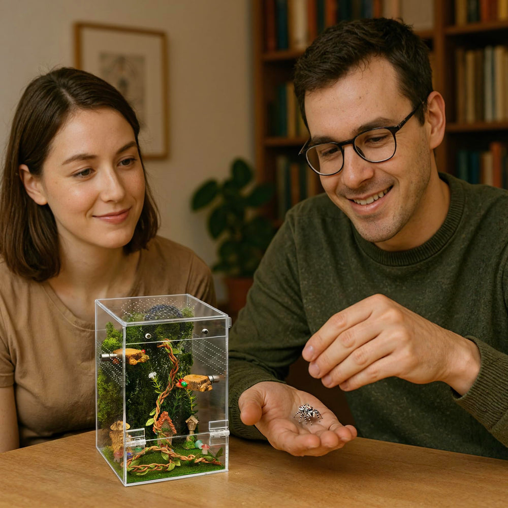 Clioran arboreal spider keeping setup suitable for home or classroom