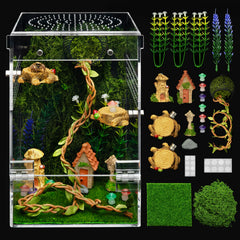 Clioran jumping spider enclosure with escape door keeps spiderlings secure for beginners