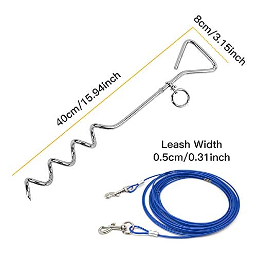CLKHOWL heavy-duty cable with reflective snaps for tangle-free outdoor use.