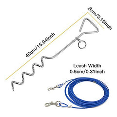 CLKHOWL heavy-duty cable with reflective snaps for tangle-free outdoor use.