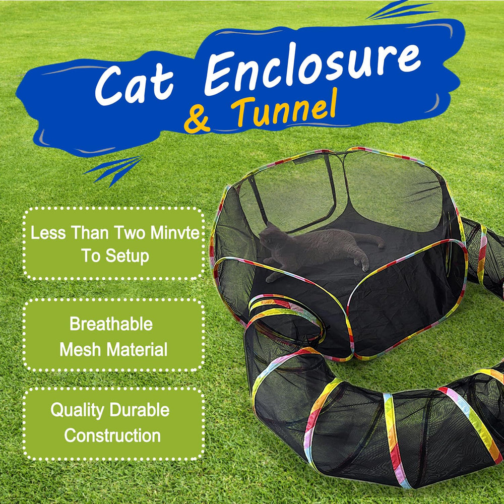 CLKHOWL sturdy structure keeps pets secure during outdoor use.