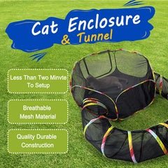 CLKHOWL sturdy structure keeps pets secure during outdoor use.