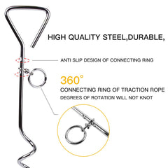 CLKHOWL swivel snaps prevent tangles during camping or backyard setup.