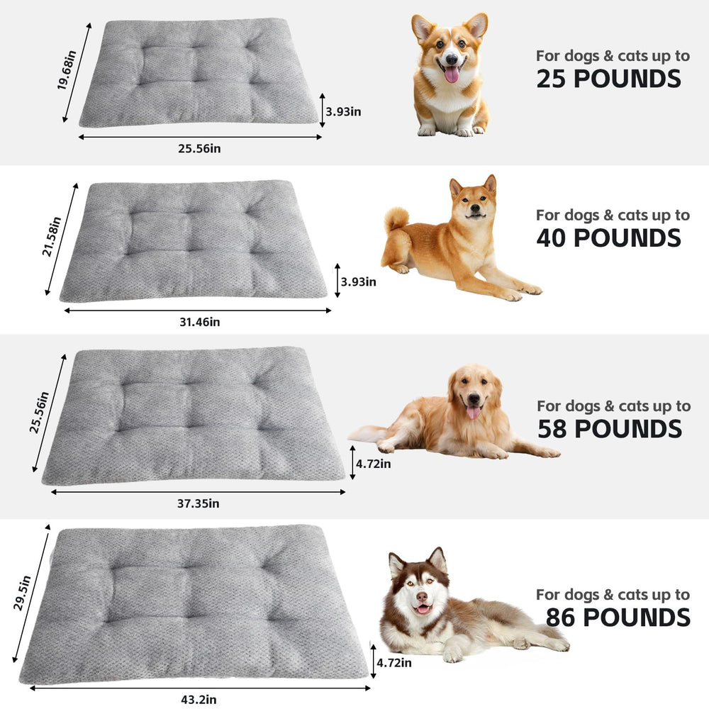 CLKHOWL anti-slip bottom keeps the bed in place in crates, cars, or carpets.