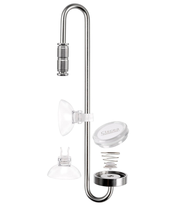 Clscea DC300-25 stainless diffuser full view for steady CO2 diffusion in aquariums