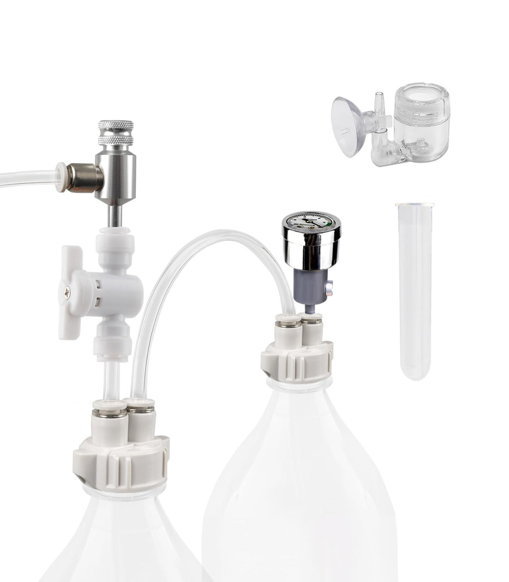 Clscea DIY CO2 kit diffuser with bubble counter for precise delivery in aquariums