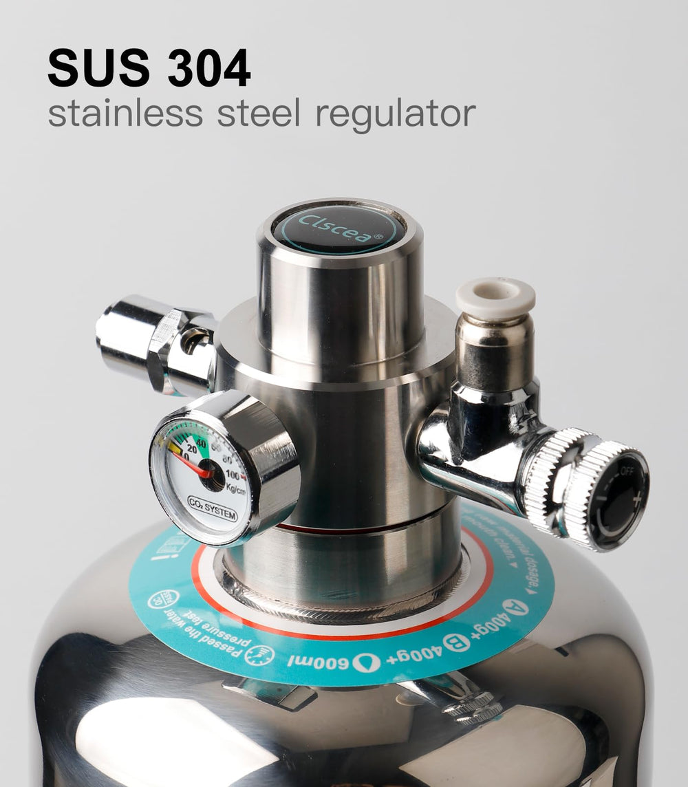Clscea G700S bubble counter helps monitor CO2 flow clearly