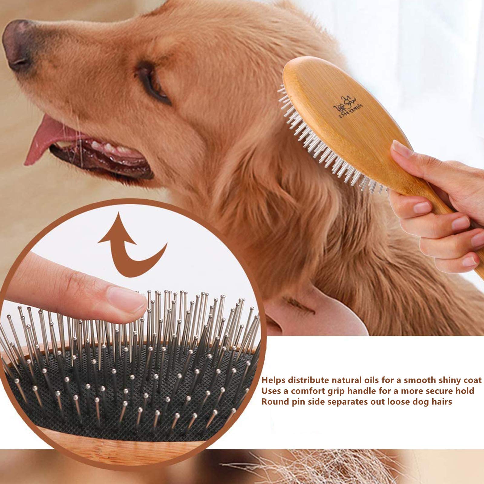 Clumsy Pets dematting mats removal for a smoother coat on all sizes.