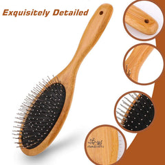 Clumsy Pets bamboo material emphasizes eco-friendly grooming during baths.
