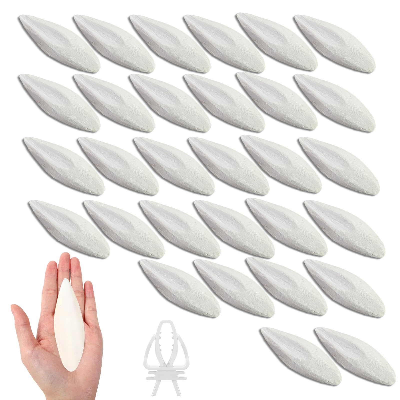 Clyairmao bird cuttlebone six-piece pack supports mineral intake for healthy beak growth.