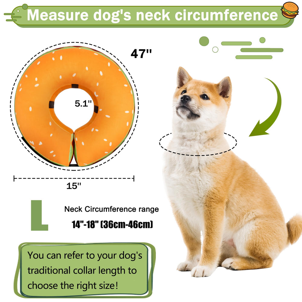 Cneo cute donut design helps pets accept wearing the collar