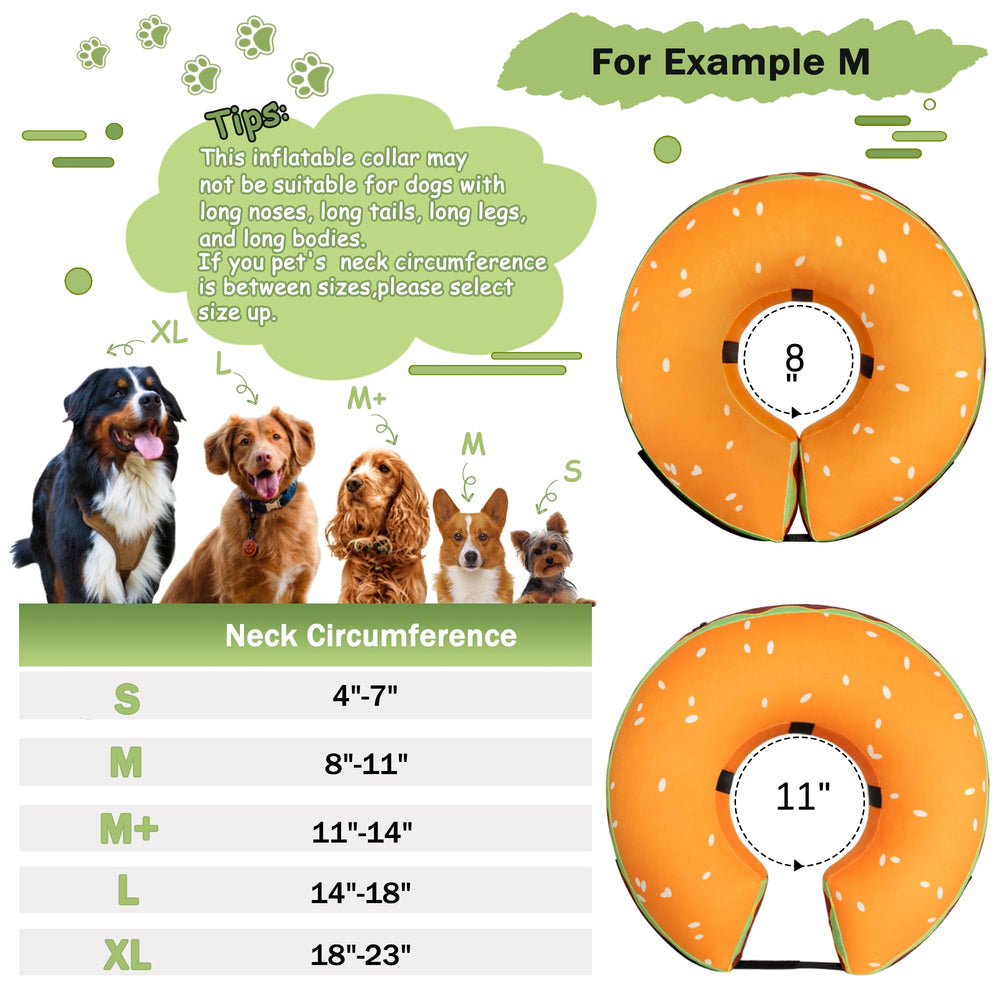 Cneo donut collar washable cover, easy cleaning after outdoor use.
