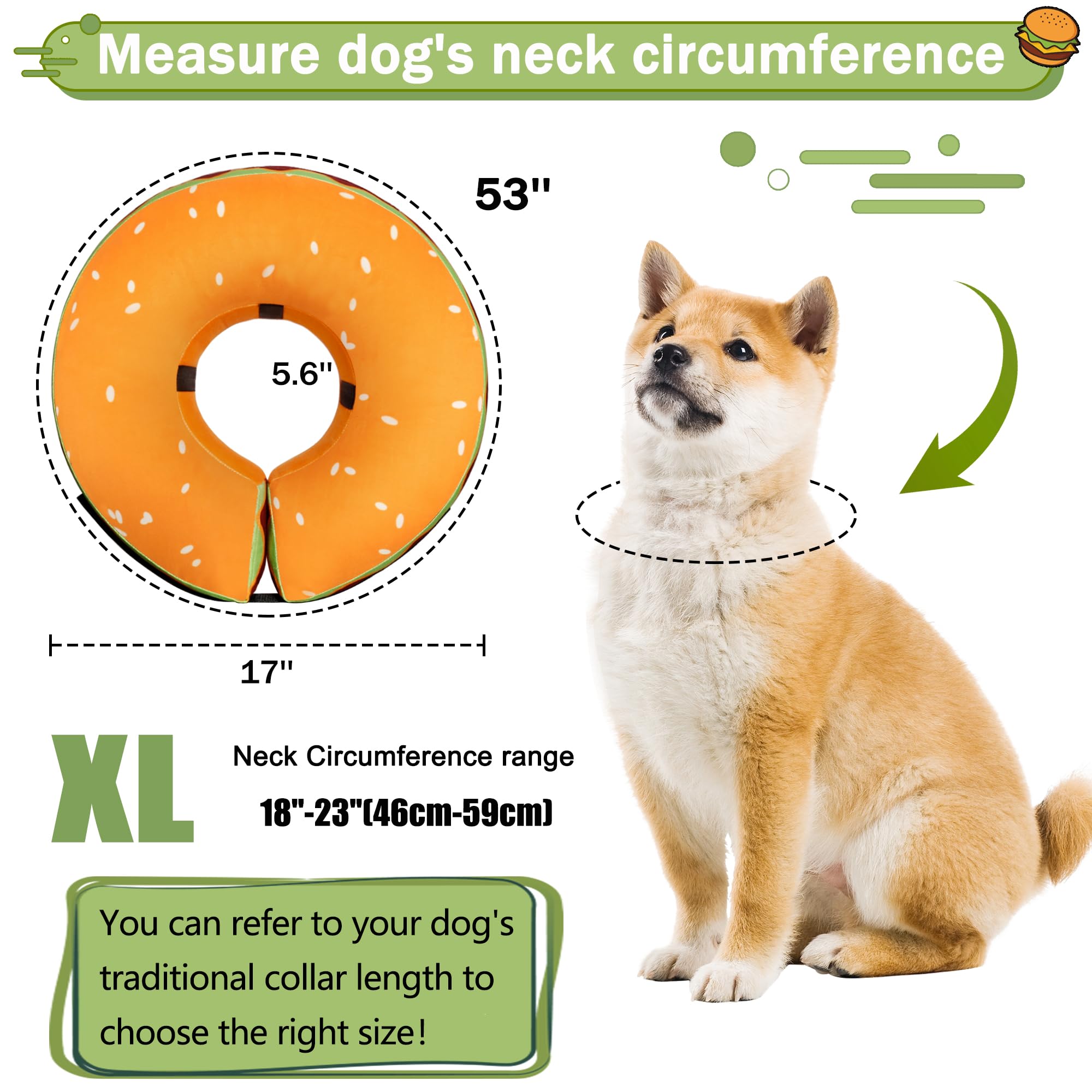Cneo inflatable donut collar deflates for compact travel storage.