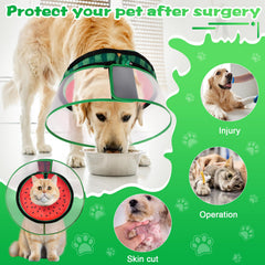 CNEO velcro adjustable dog collar ensures secure, comfortable neck fit.