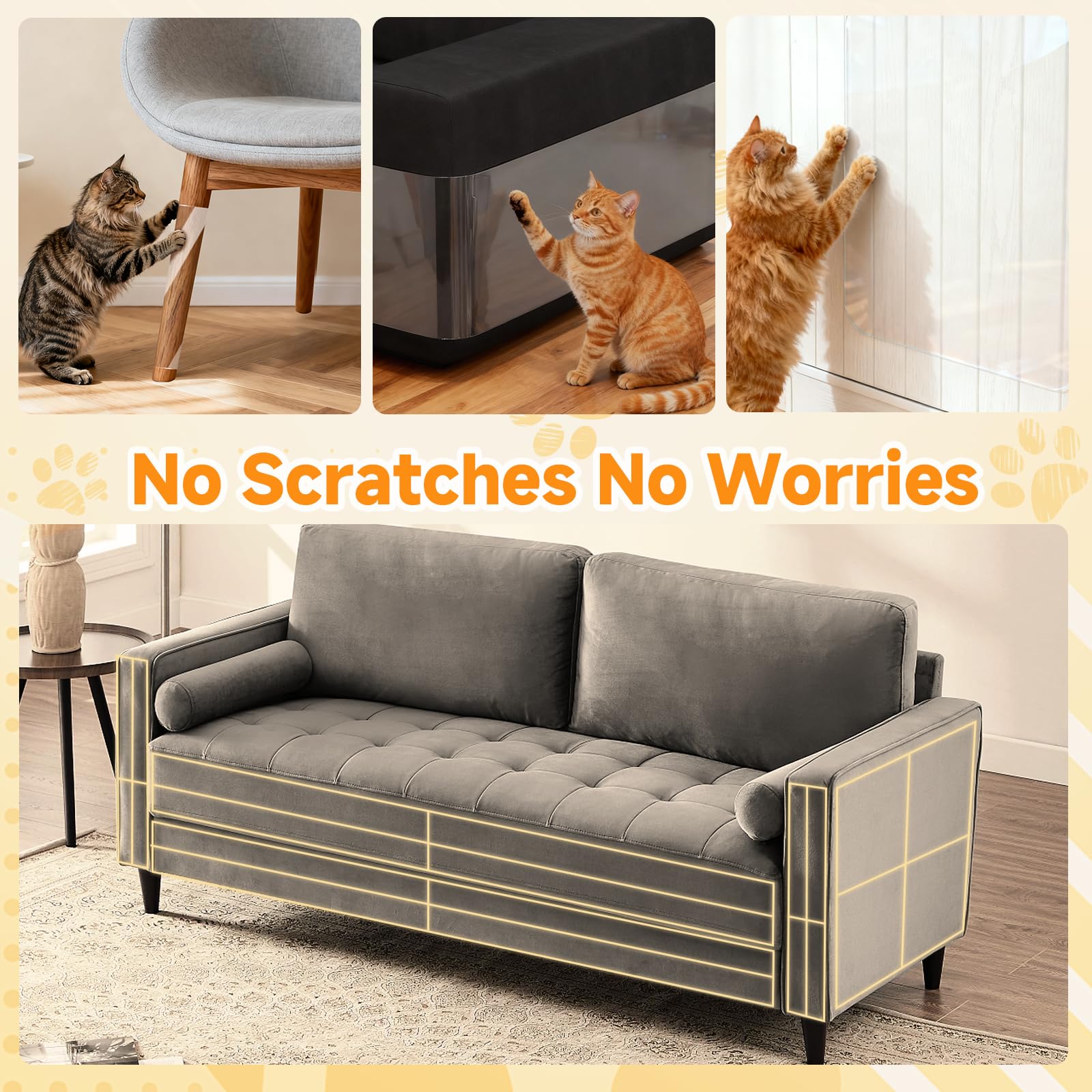 CNPMBO cat training deterrent solution helping redirect scratching.
