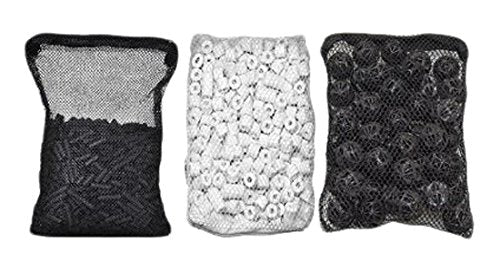 CNZ aquarium filter media kit with activated carbon for clearer water and odor control