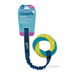 Coachi Tuggi Helix with lightweight bungee handle for interactive tugging and recall.