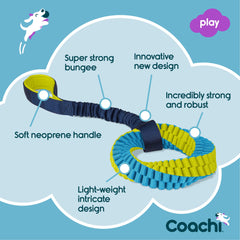 Coachi Tuggi Helix puppy-friendly design encouraging gentle mouthing over rough chewing.