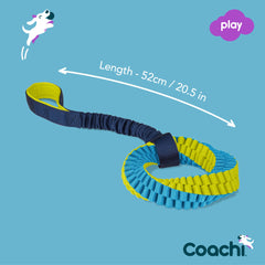 Coachi Tuggi Helix supports training goals like recall and agility in interactive play.