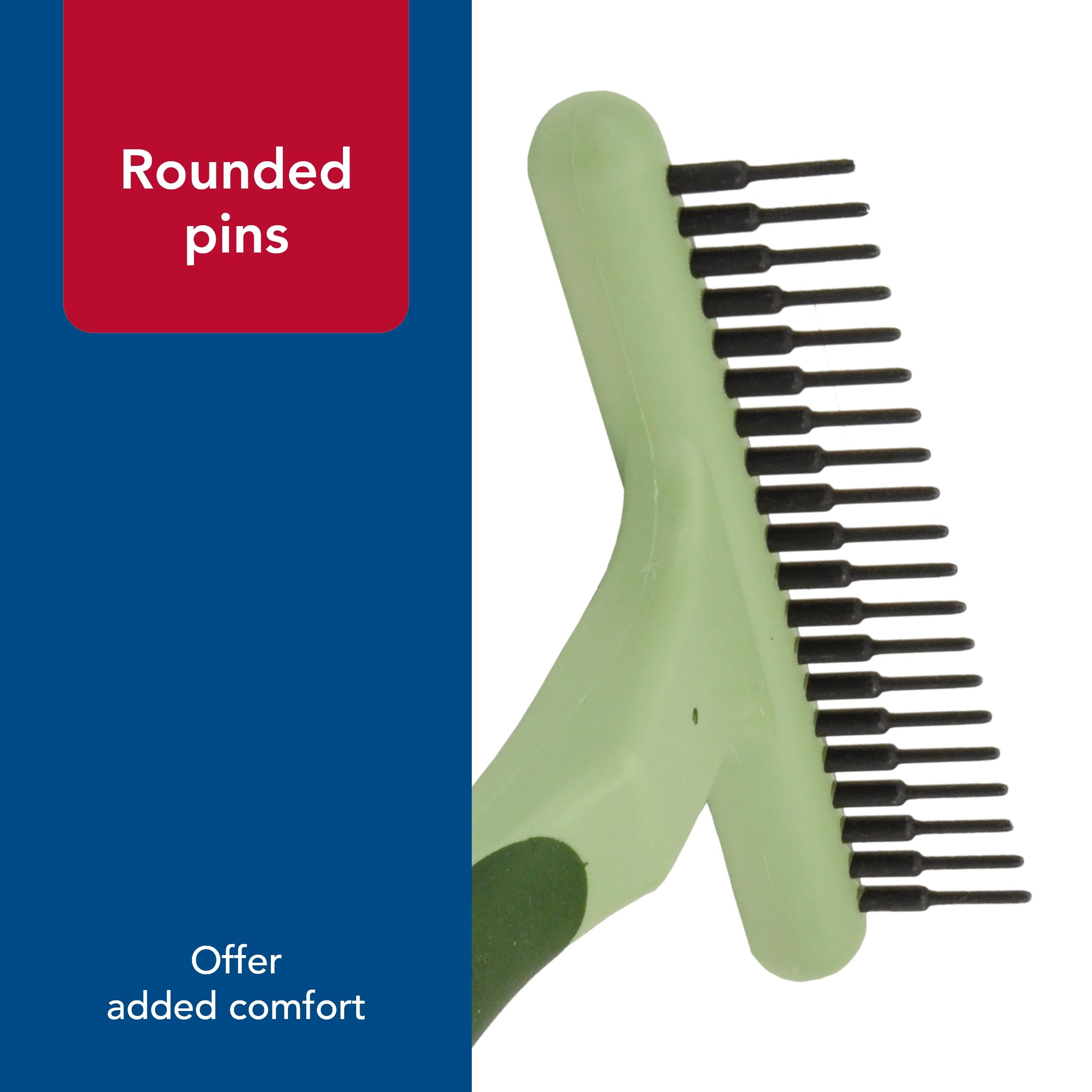 Coastal Pet Safari Undercoat Rake visible tool aiding mat removal and grooming sessions.