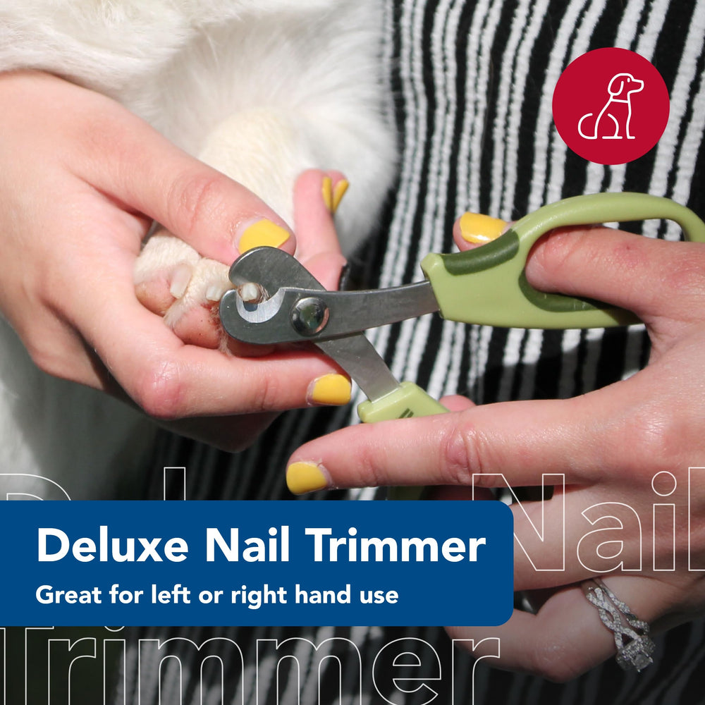 Coastal Safari dog deluxe nail trimmer features easy grip for steady clipping.