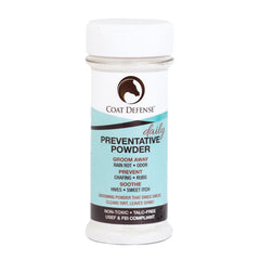 COAT DEFENSE Daily Powder bottle ready for quick, waterless coat refresh.