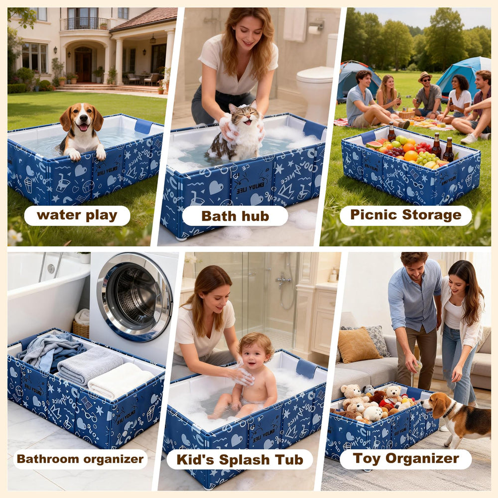 COBOPANDA travel-friendly foldable bath for on-the-go pet care.