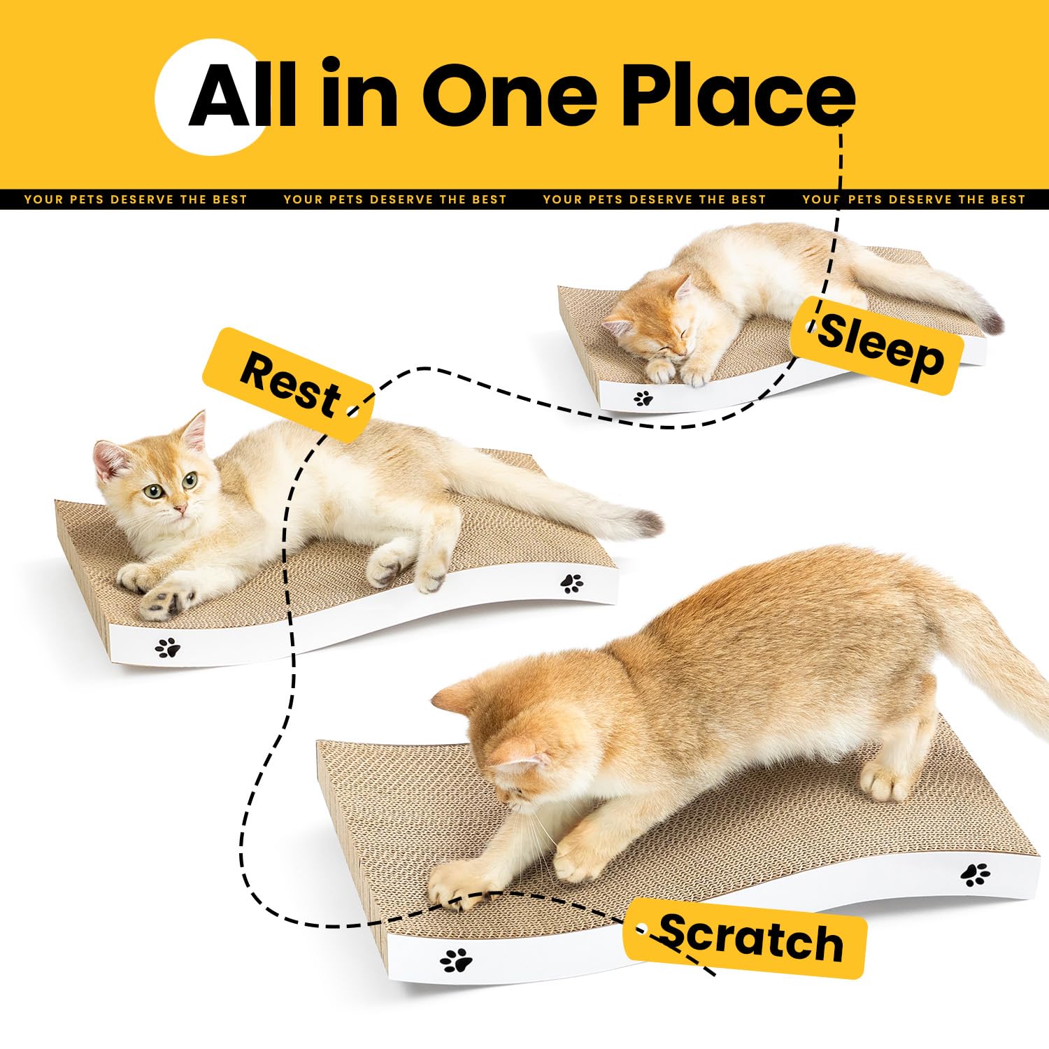Coching Cat Scratcher designed for indoor cats and furniture protection.
