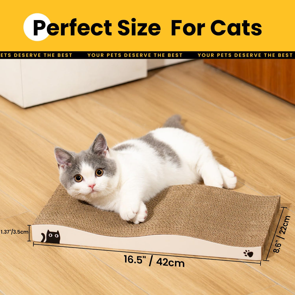 Coching cat scratcher large size supports bigger cats during play