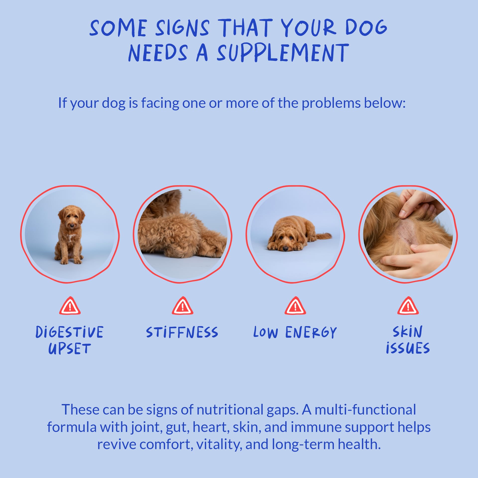 EPA and DHA emphasis supporting heart and immune health in dogs.