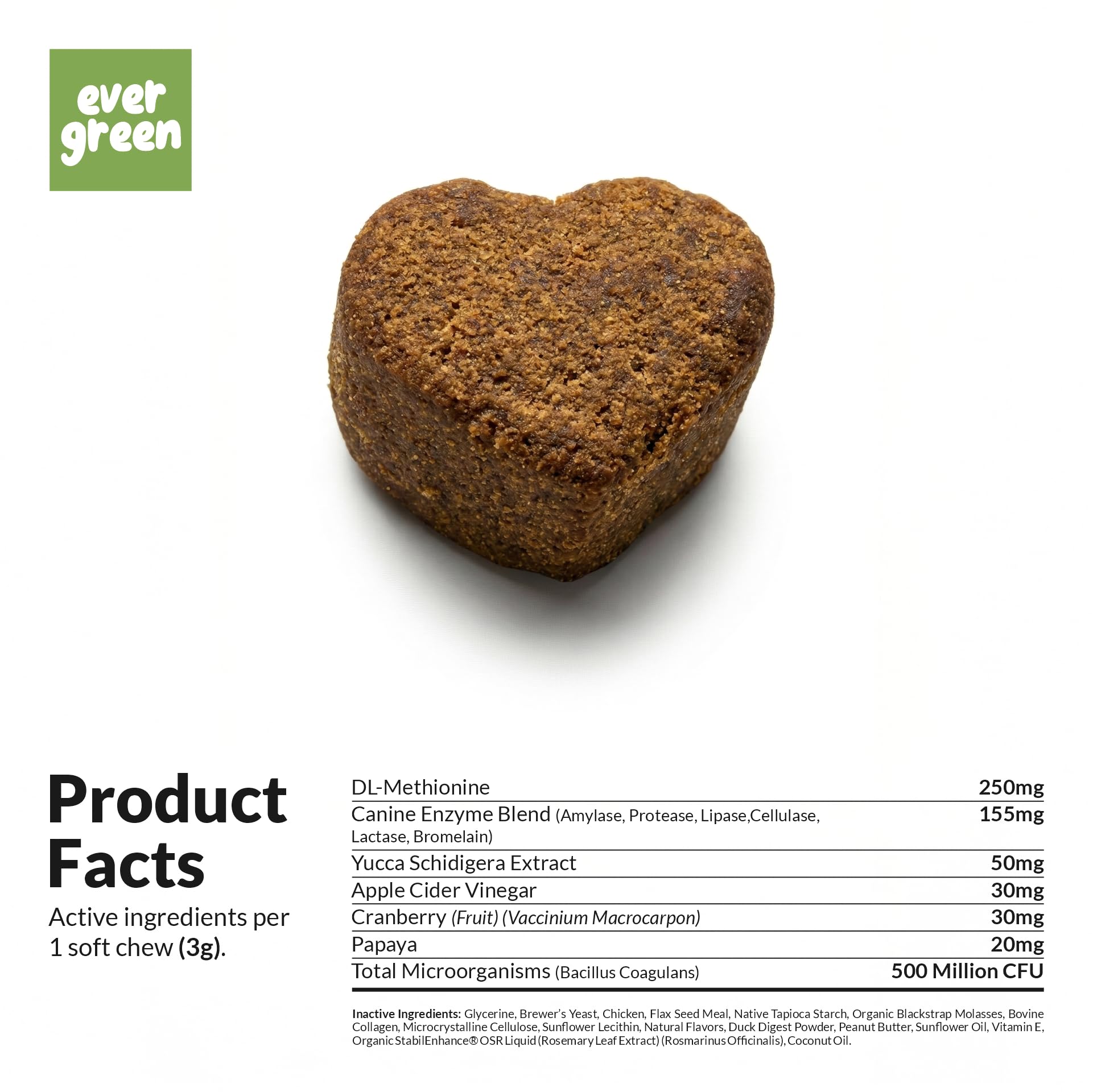 Coco and Luna soft-chews texture close-up emphasizing balanced enzyme action.