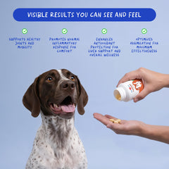Close-up of Coco and Luna chewables for easy daily use.