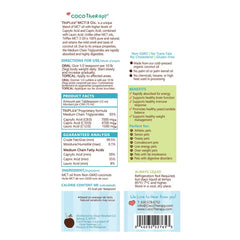 CocoTherapy Triplex MCT-3 Oil amber bottle protects quality.