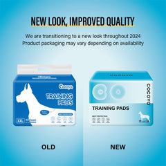 COCOYO training pad absorbent core shows gel formation to reduce mess