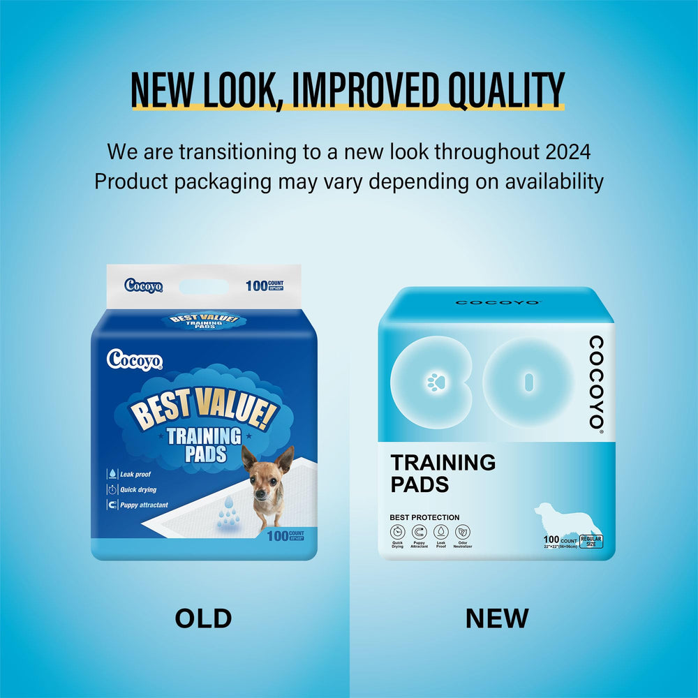 COCOYO Best Value Training Pads laid flat showing size and surface