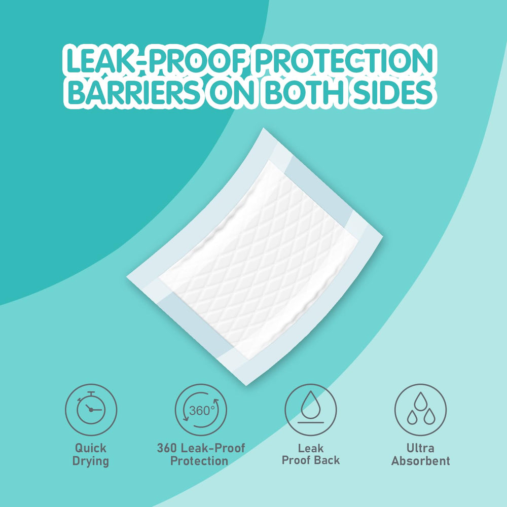 COCOYO Booster Pads showing side leak-proof design for wraps.