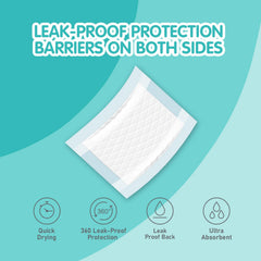 COCOYO Booster Pads showing side leak-proof design for wraps.