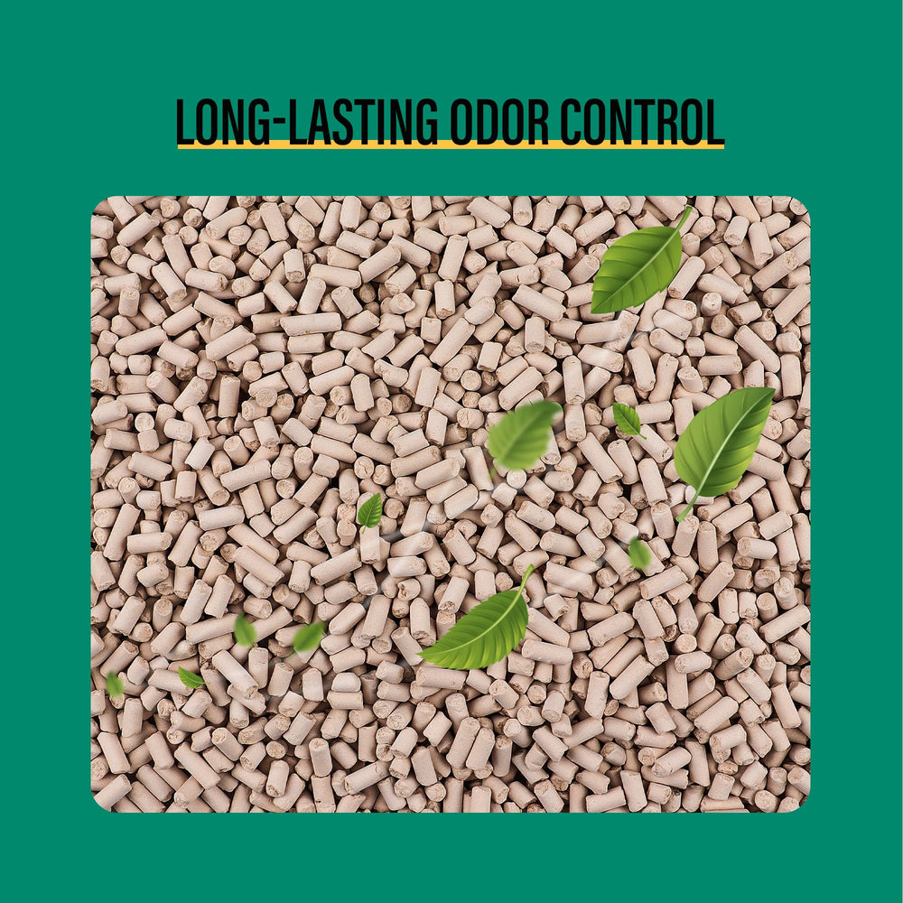 COCOYO cat litter pellets non-stick surface prevents bottom or wall cling