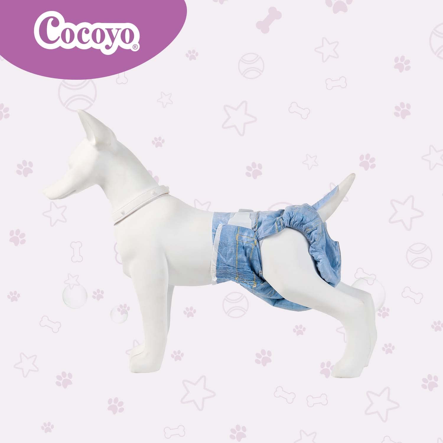 COCOYO stretchy fabric adapts to wiggles for a comfortable fit.