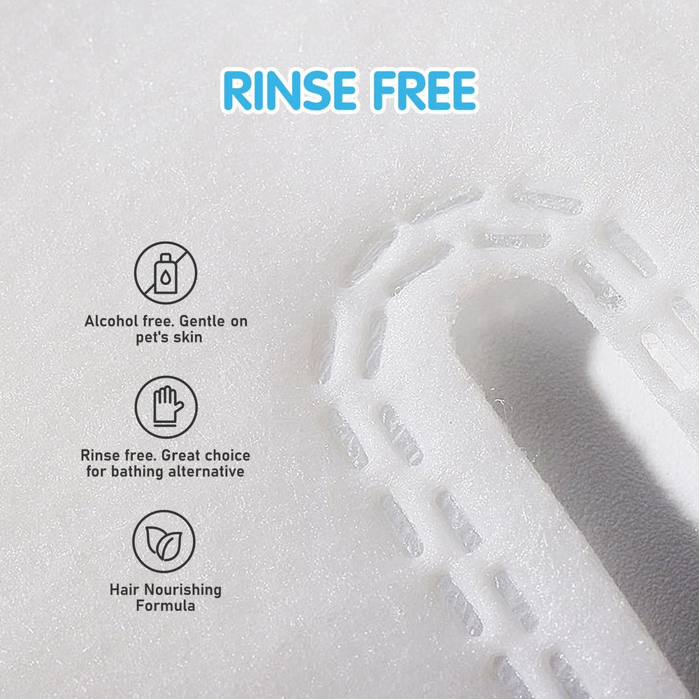 COCOYO rinse-free wipes with mountain pine scent for on-the-go refreshment.