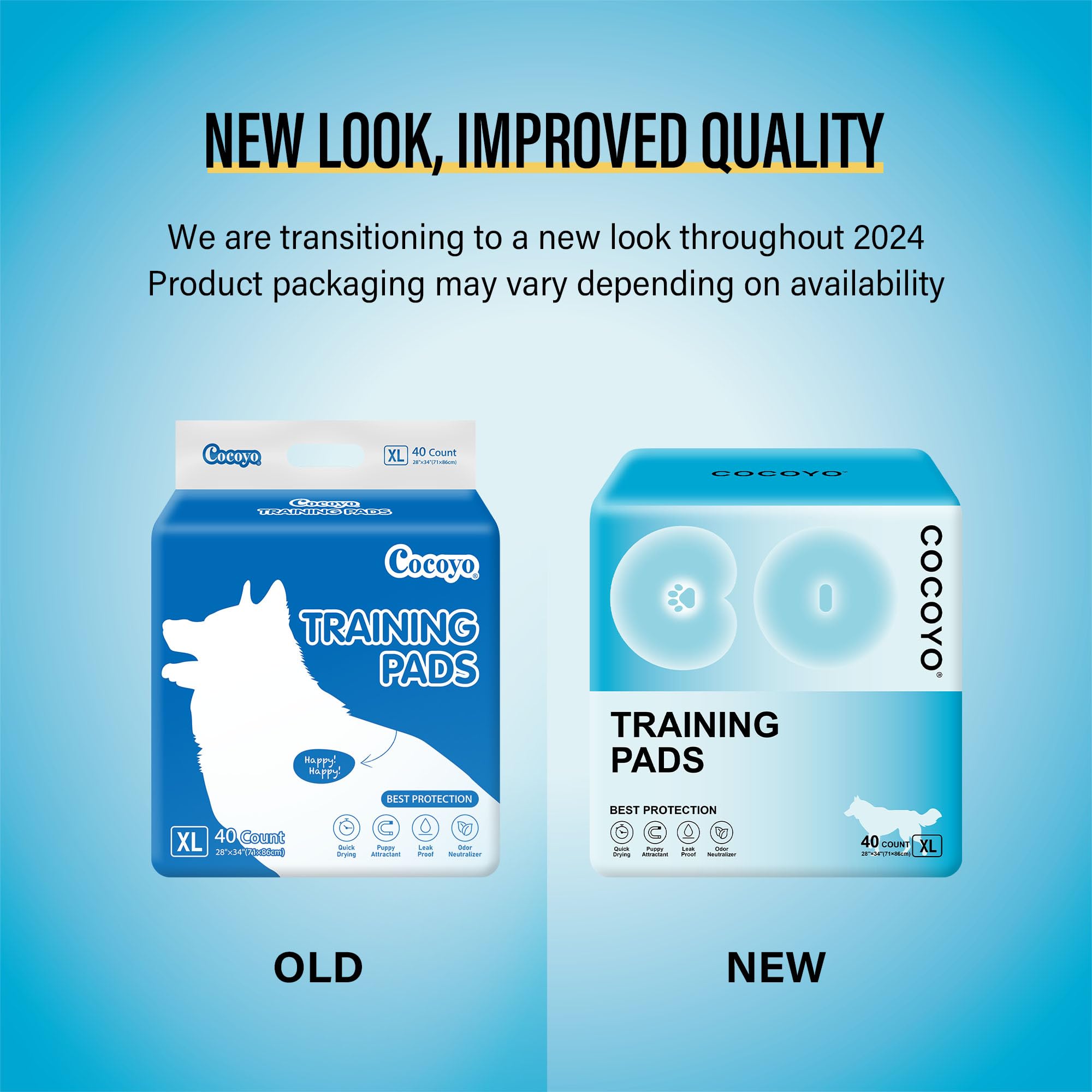 COCOYO Best Value Training Pads highlight 28x34 inch size for extra coverage