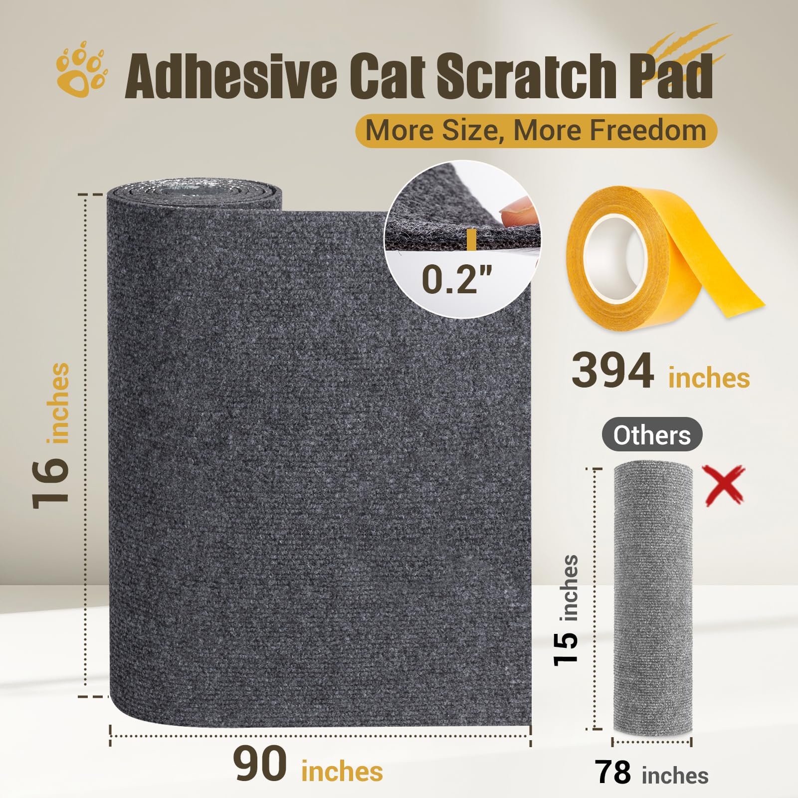COCTN protector with adhesive backing and grid tape for secure fit.