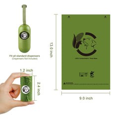 Codirom eighteen-roll pack of poop bags for easy disposal on long walks.