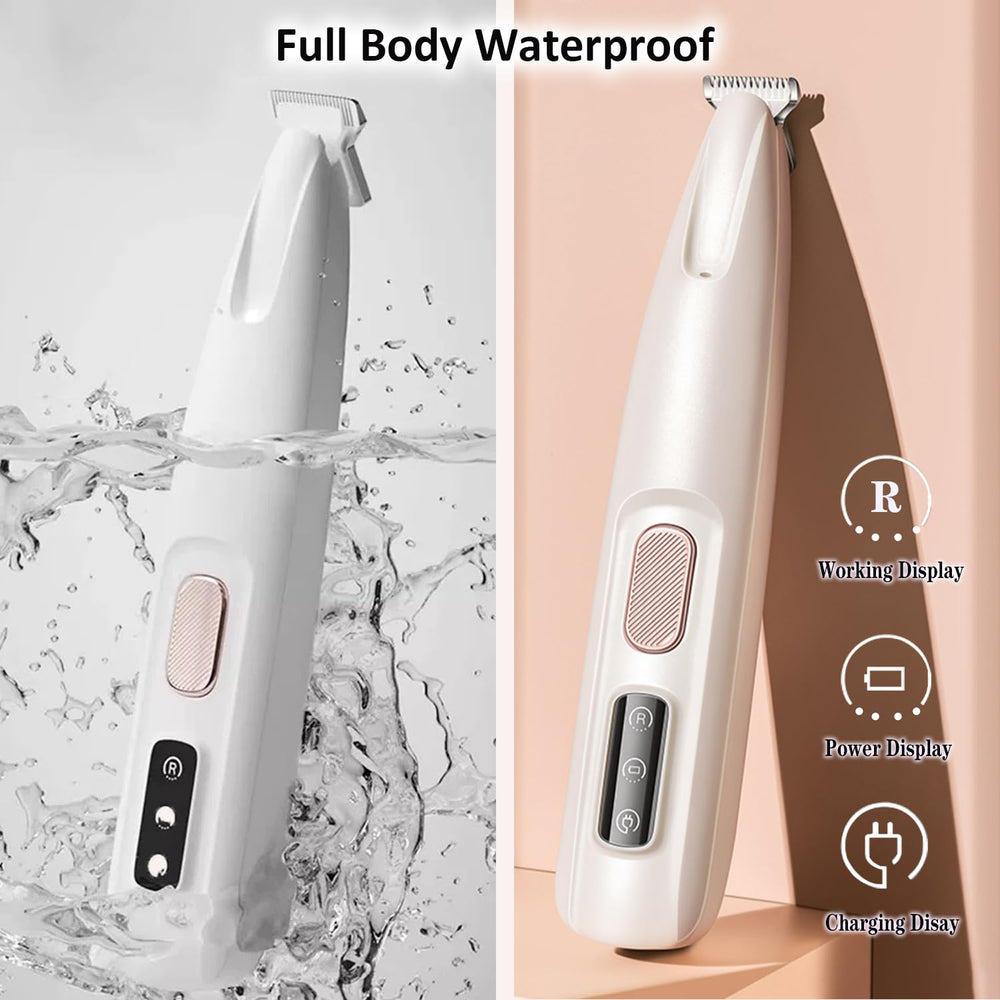 Cofiabby rounded blades for smooth, scratch-free grooming on paws and face.