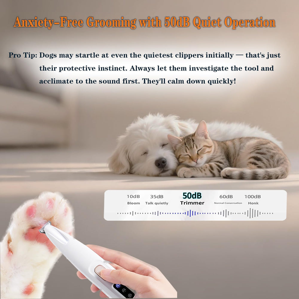 Cofiabby waterproof pet grooming trimmer for indoor and outdoor use.